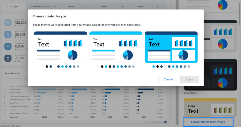 Extract Theme Background Image  Looker Studio - Data Bloo